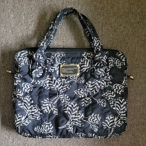 Marc  by Marc Jacobs Nylon Know Leaf Pattern Laptop Tote Bag